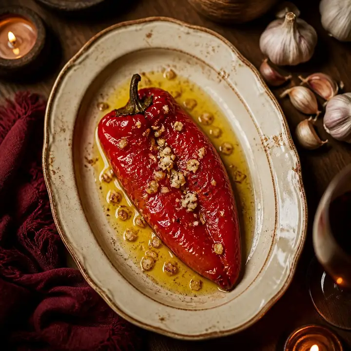 Golden Fried Red Pepper — Porta Crveni Pevac