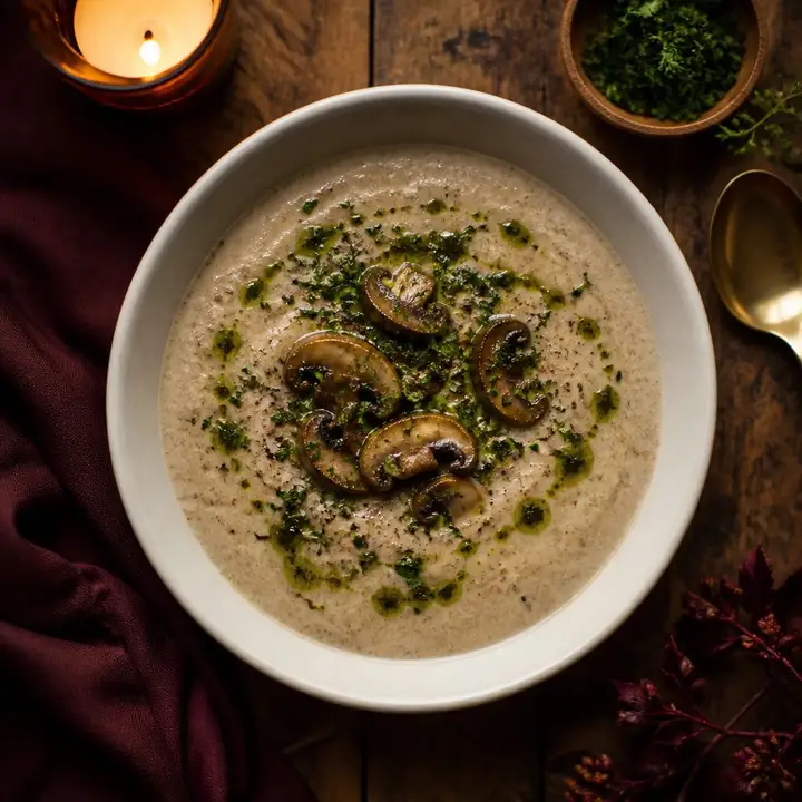 Cream of Mushroom Soup — Porta Crveni Pevac