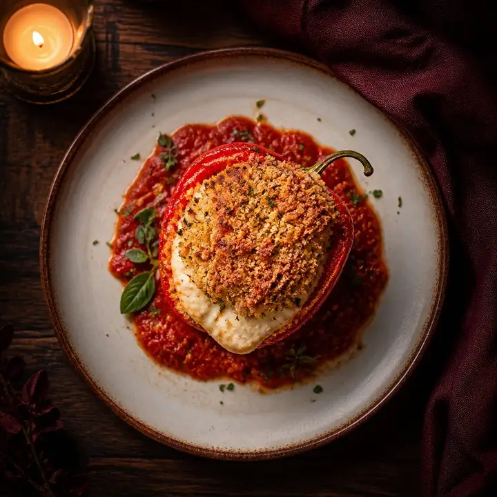 Cheese-Stuffed Red Pepper — Porta Crveni Pevac