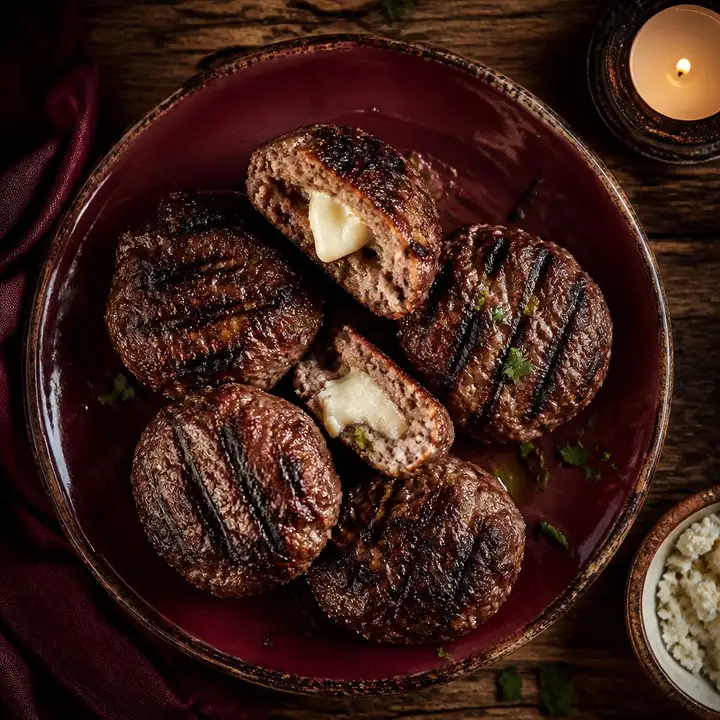 Uštipci – Cheese-Stuffed Meat Patties — Porta Crveni Pevac